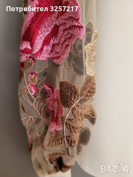 Дамска луксозна блуза с бродерия, снимка 1