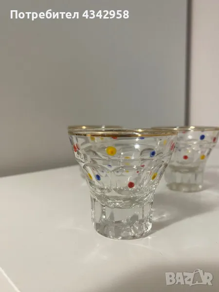 Vintage Glass set 50 s Rockabilly , снимка 1