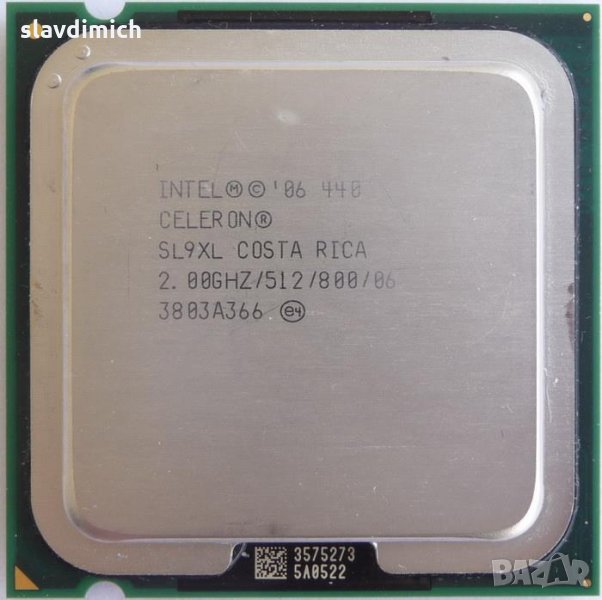 Процесор Intel® Celeron Processor 440 512K Cache, 2.00 GHz, 800 MHz сокет 775, снимка 1