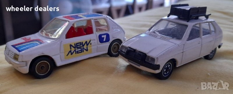 Метални колички Solido Peugeot 205 GTi Rally Car и Citroen Visa в мащаб 1/43, снимка 1