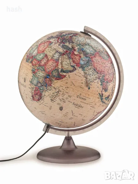 Tecnodidattica - глобус Atmosphere A2, светещ, въртящ се, античен, снимка 1