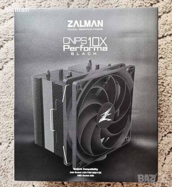 Охладител Zalman CPU Cooler CNPS10X PERFORMA BLACK, снимка 1