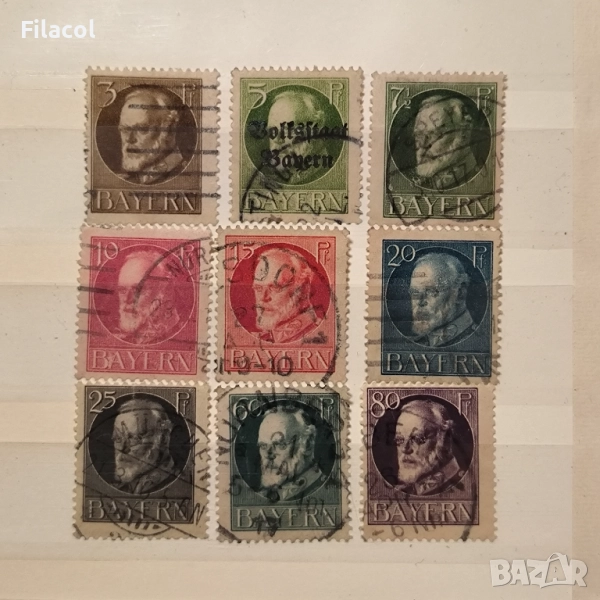 Бавария 1914 -1920 Крал Лудвиг III, снимка 1