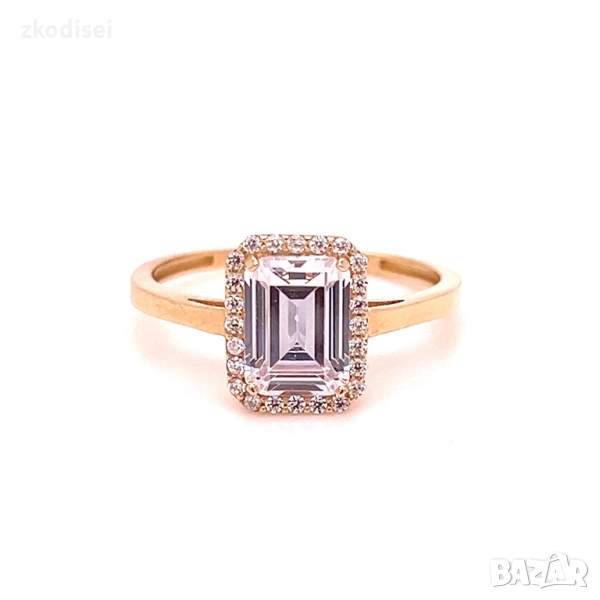 Златен дамски пръстен 2,15гр. размер:56 14кр. проба:585 модел:34476-2, снимка 1