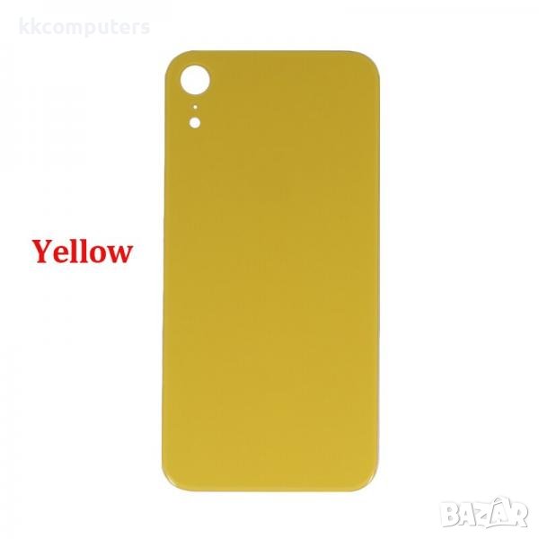 Капак батерия / Задно стъкло (BIG HOLE) за iPhone XR 6.1 / Жълт Баркод : 482662, снимка 1