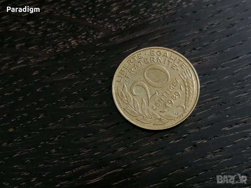 Монета - Франция - 20 сентима | 1989г., снимка 1