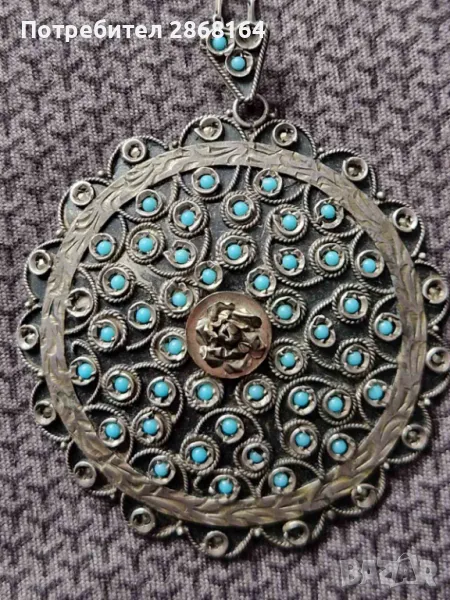 Старо сребърно колие , снимка 1