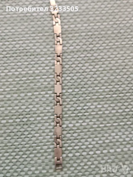 Мъжка гривна сребърна, снимка 1