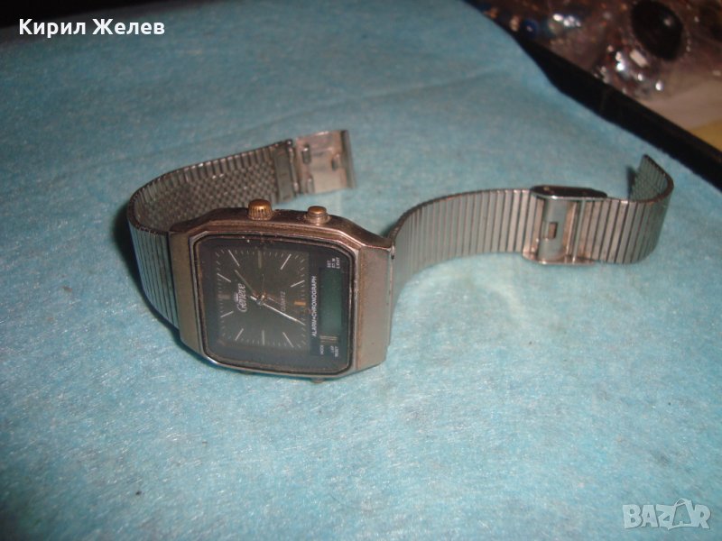 GENEVE QUARTZ  ALARM CHRONOGRAPH СТАР РЯДЪК МАРКОВ КВАРЦОВ ВИНТИДЖ ЧАСОВНИК ЖЕНЕВА 26419, снимка 1