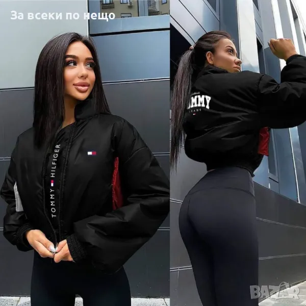 Дамско зимно яке с бродирано лого Tommy Hilfiger Код A20, снимка 1