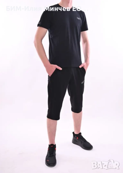 Български Мъжки Летен Спортен Комплект Тениска + Къси Панталони № 1200-4, снимка 1