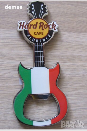 Оригинален метален магнит Hard Rock Cafe Флоренция, Италия, снимка 1