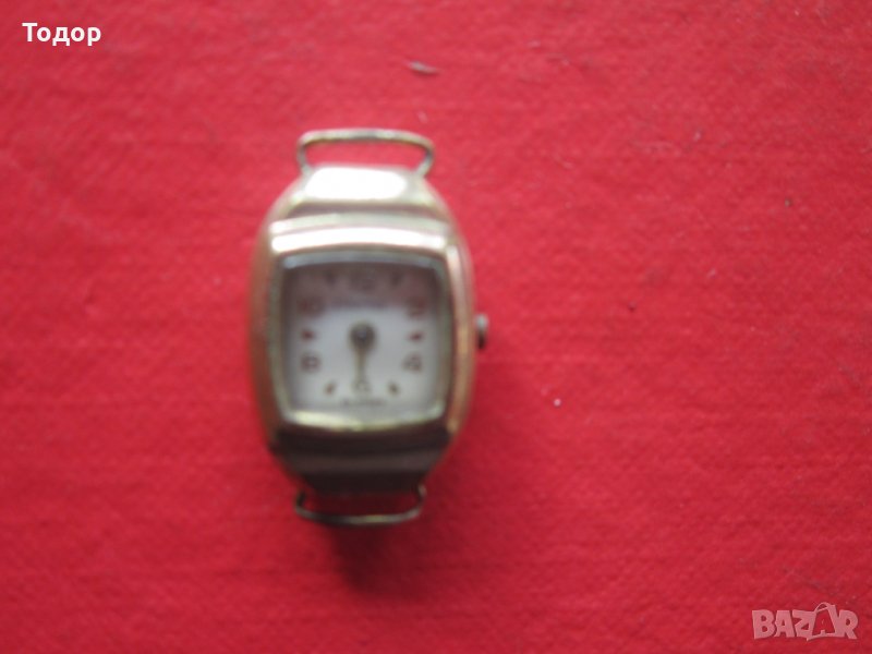 Позлатен дамски швейцарски часовник , снимка 1