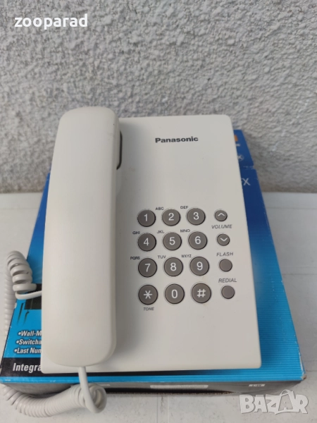 Продавам телефон Рanasonic KS-TS500FX - цифров стационарен - Бял, снимка 1