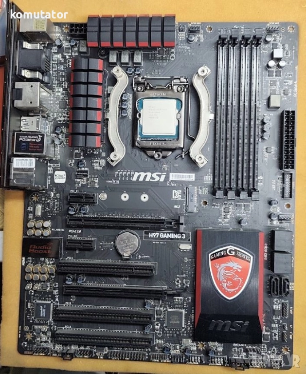 дънна платка MSI H97 Gaming 3,socket 1150+CoolerMaster, снимка 1