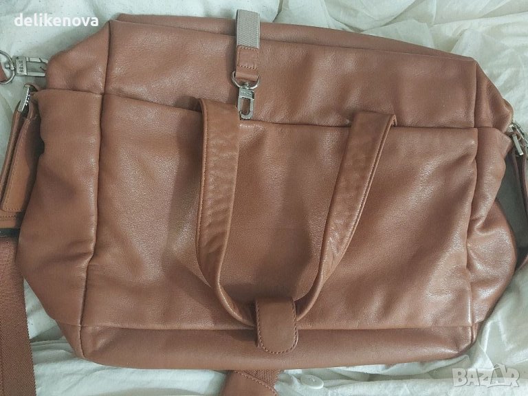 Унисекс. BREE. Original. 100% Кожа. Голяма чанта, снимка 1