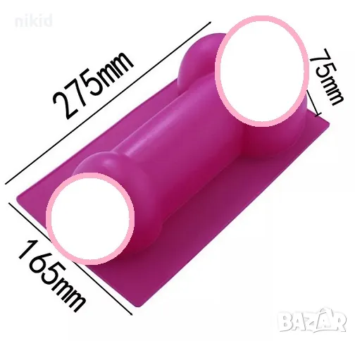 3D голям силиконов молд форма за кекс сладкиш ергенско парти торта, снимка 1