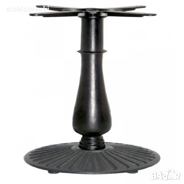 Метална основа за маса, черна, 43*72см, снимка 1