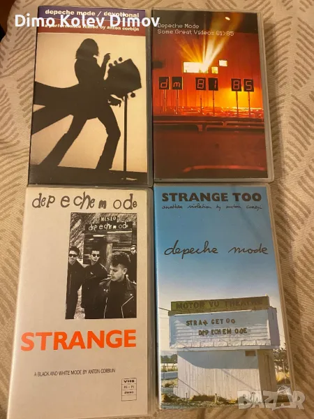 Depeche Mode Колекция VHS Видео касети., снимка 1