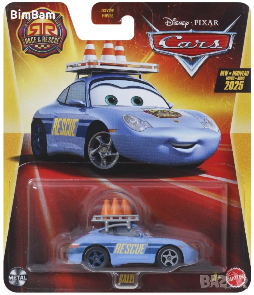 Оригинална метална количка Cars Race and Rescue - Sally / Disney Pixar, снимка 1
