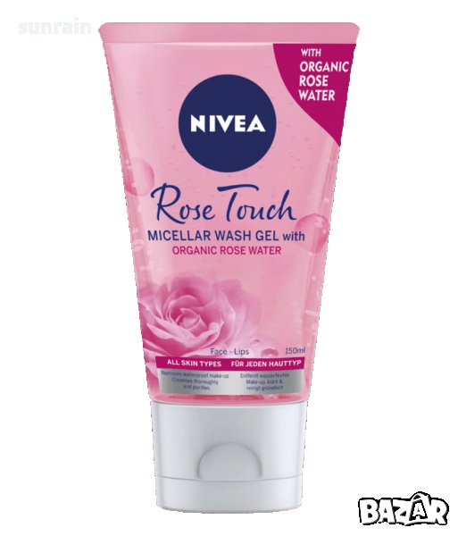 измиващ гел за лице с роза Nivea gel rose, снимка 1