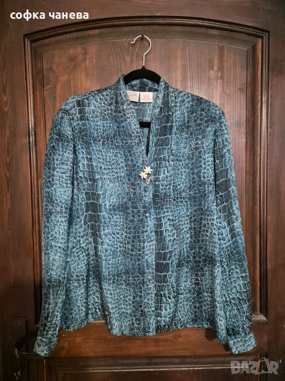 естествена коприна, риза, снимка 1