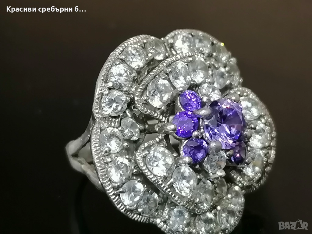 Стар, масивен сребърен пръстен, снимка 1