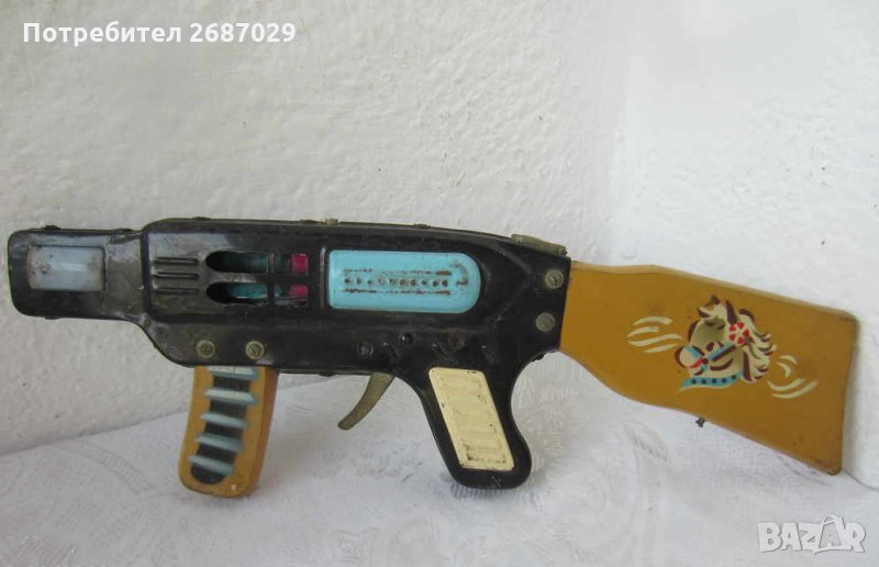  Стар автомат пушка играчка, снимка 1