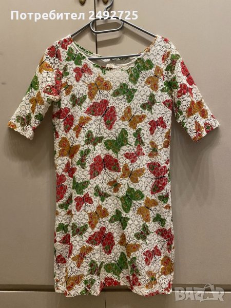 ✅рокля, туника, пеперуди, снимка 1