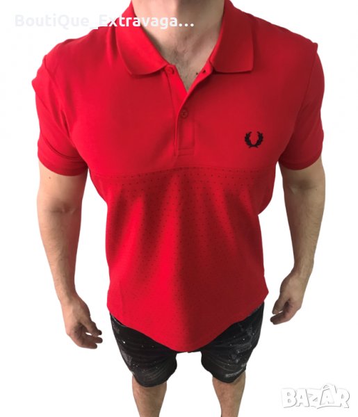 Мъжка тениска Fred Perry Polo Red/Black Points !!!, снимка 1