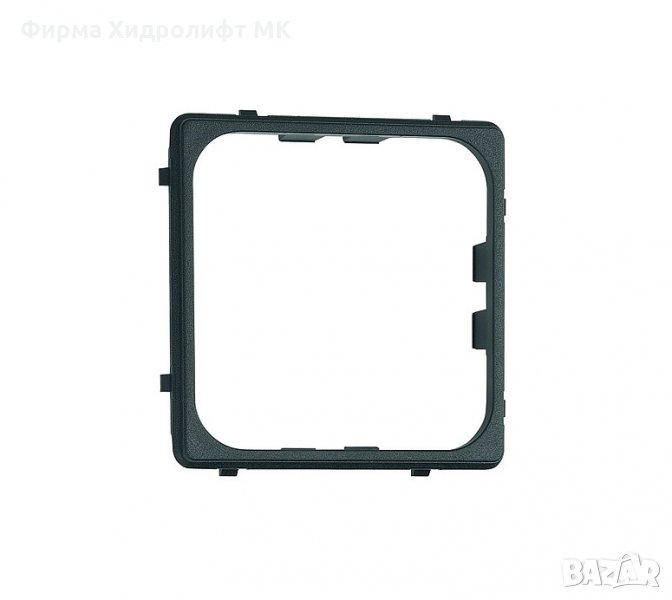 Подрамка за контакт еднинична черна FAWO 9980978, снимка 1