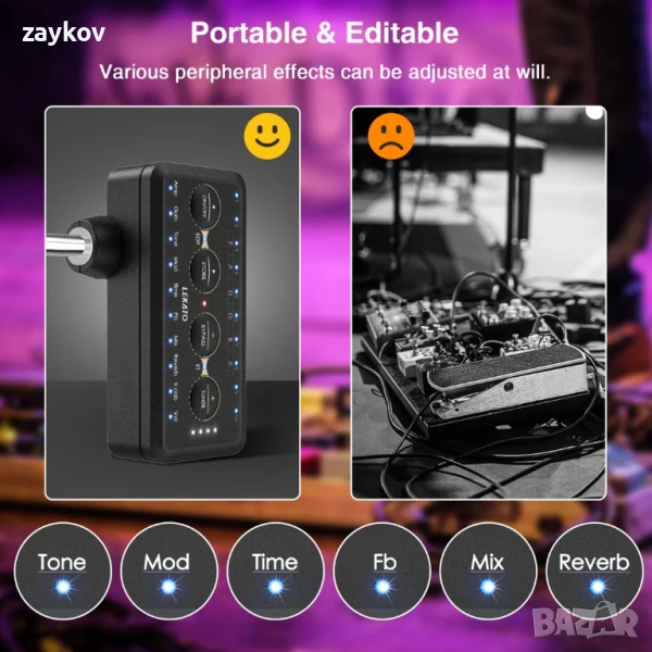 LEKATO PA-1 Усилвател за слушалки за китара, снимка 1