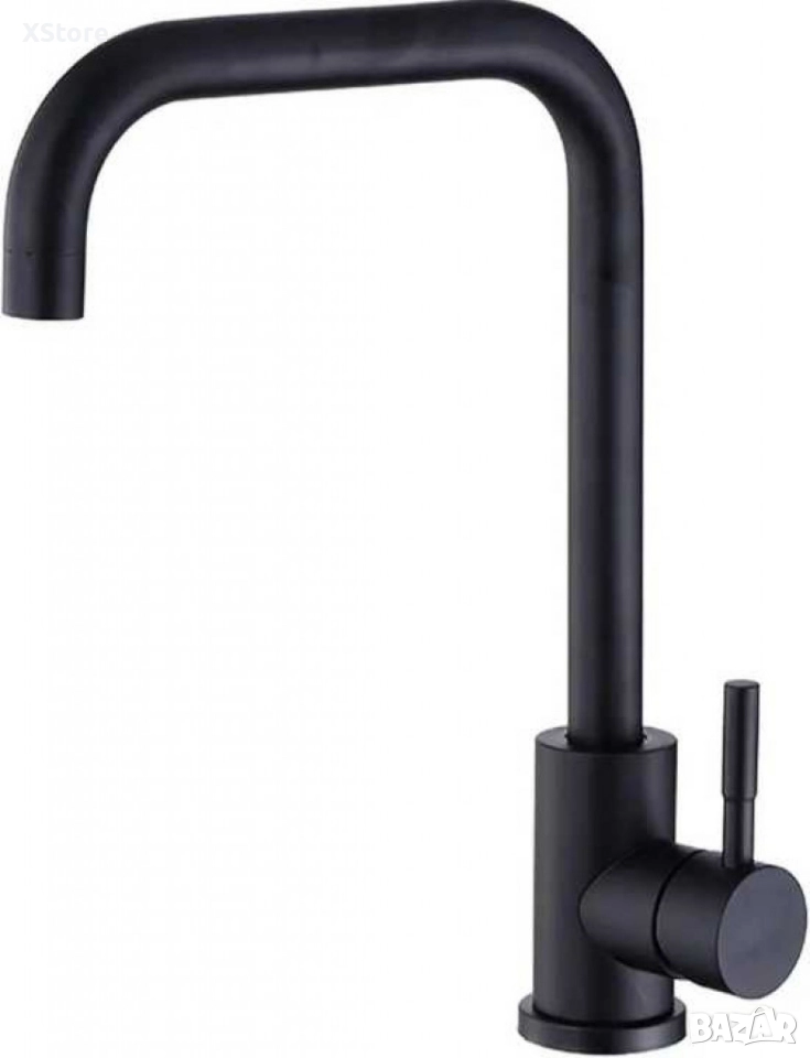 Едноръкохватков кухненски кран неръждаема стомана 360° въртящ се смесител за мивка, снимка 1