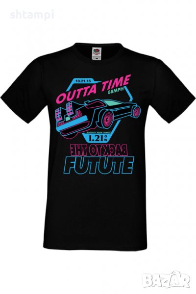 Мъжка тениска Back To The Future,Анимация,игра,Празник,Повод,, снимка 1