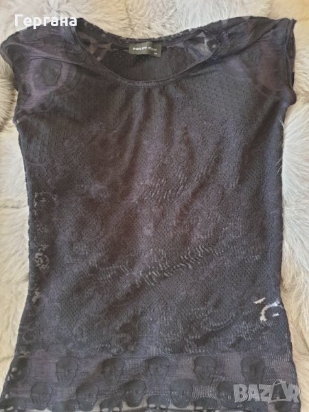 Дантелена маркова блуза Филип Плейн, снимка 1