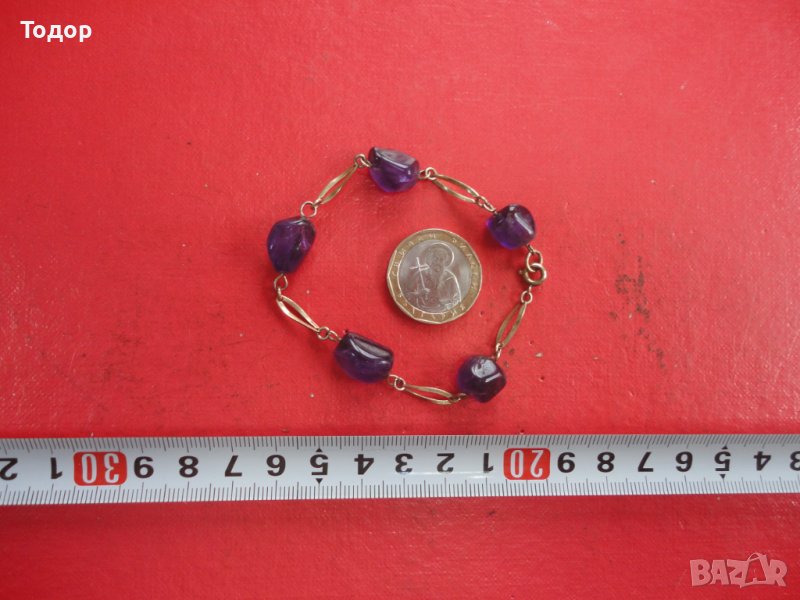 Страхотна гривна с камъни, снимка 1
