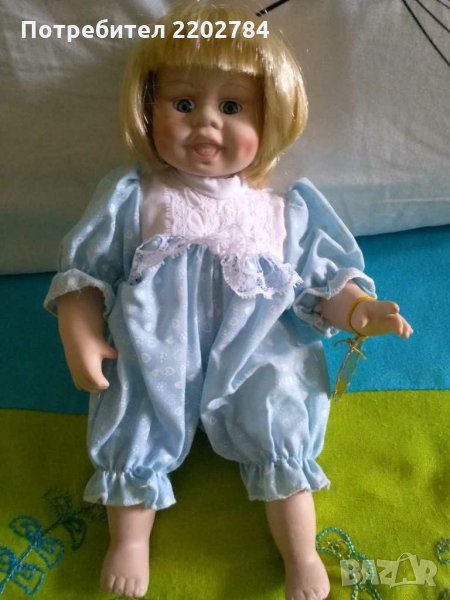 Порцеланова кукла бебе И порцеланов Арлекин, снимка 1