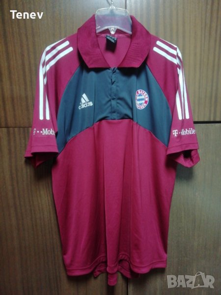 Bayern Munich Adidas Polo оригинална мъжка тениска размер М Байерн Мюнхен, снимка 1