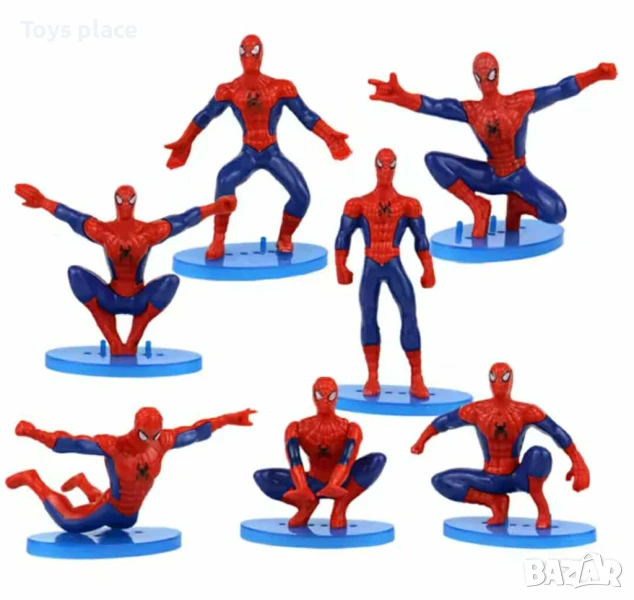Лот фигурки Спайдърмен Spiderman фигурки за торта или игра , снимка 1