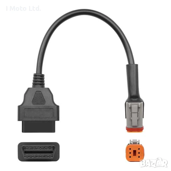 6PIN към OBD2 Адаптер Кабел за Harley Davidson Мотоциклети, снимка 1