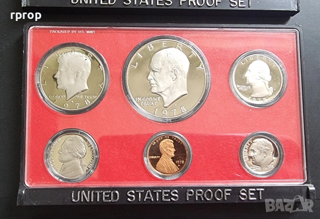 САЩ.
Пруф серия . Банкова капсула. Сан Франциско.
1977,78,79 година., снимка 3 - Нумизматика и бонистика - 49601605