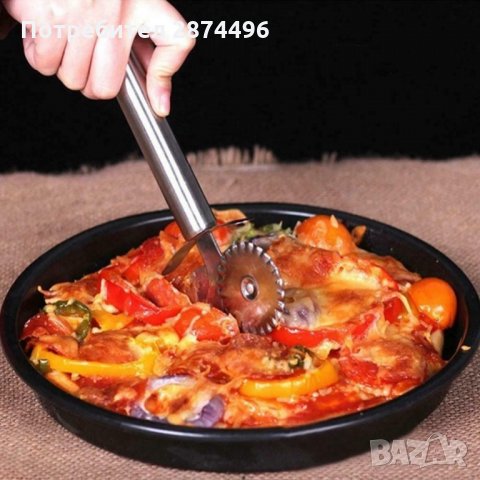 2997 Метален двуролков нож за пица, снимка 2 - Други стоки за дома - 35356872