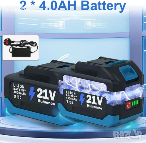 ЧИСТО НОВА, ТЕСТВАНА безжична водоструйка Huhomco UK 200 Bar / 2900 PSI Преносима с 2 батерии..., снимка 7 - Аксесоари и консумативи - 50577242