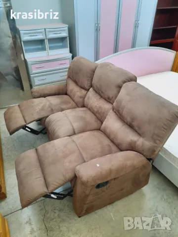 Диван  3-ка с Релакс Механизъм-внос от Германия!, снимка 4 - Дивани и мека мебел - 47374938