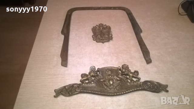 МЕД/МЕСИНГ-МАСИВЕН ОБКОВ С ЛЪВОВЕ-ВНОС ШВЕЦИЯ, снимка 7 - Колекции - 27630973