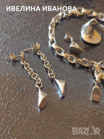 Дамски сребърен комплект, снимка 3 - Бижутерийни комплекти - 53148816