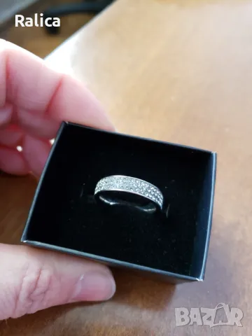 Folli Follie халка от стомана с камъни