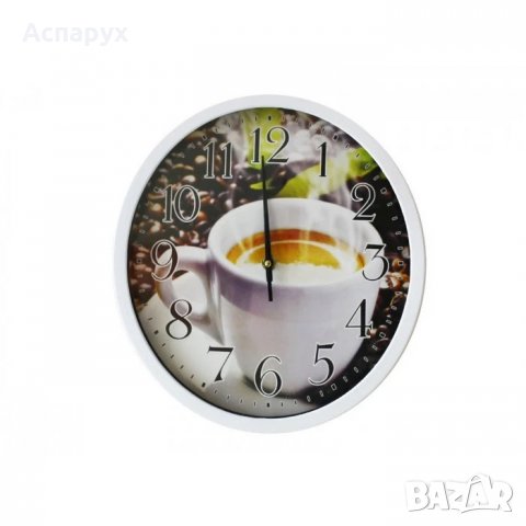 Стенен часовник Чаша с Кафе, снимка 1 - Стенни часовници - 39394632