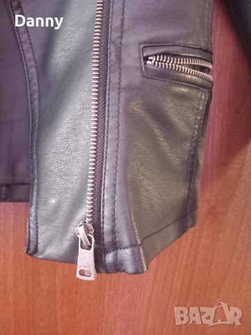 Кожено яке ONLY 140 см, снимка 9 - Детски якета и елеци - 44001219