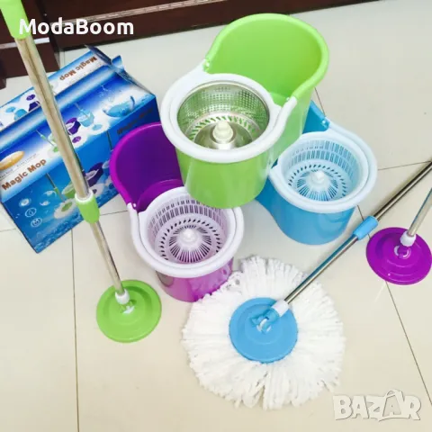 Моп за почистване на под - ламинат  - spin mop 360, снимка 1 - Мопове, кофи, четки и метли - 48768060
